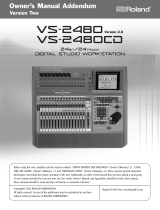 Roland VS-2480CD Owner's manual