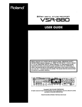 Roland VSR-880 User guide