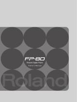 Roland FP-80 Owner's manual