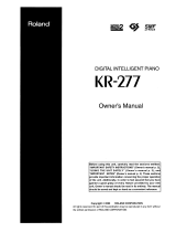 Roland KR-277 Owner's manual