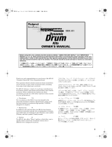 Roland SRX-01 Owner's manual