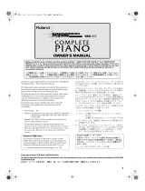 Roland SRX-11 Owner's manual