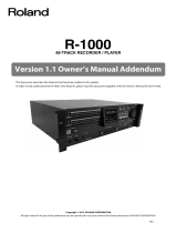Roland R-1000 Owner's manual