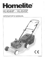 Homelite HL454SP (V35) Operating instructions