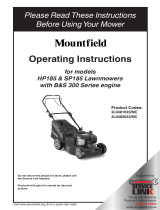 Mountfield SP185 Operating instructions