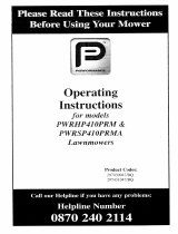 Performance Power PWRHP410PRMA & PWRSP410PRMA Operating instructions