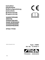 Stiga Sand Spreader 90 Operating instructions
