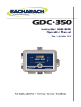 Bacharach GDC-350 User manual