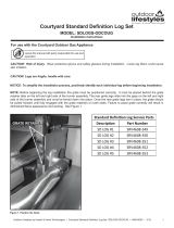 MONESSEN Courtyard Gas Fireplace - SD Logs Operating instructions