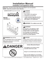 Quadrafire Lanai Gas Fireplace Installation guide