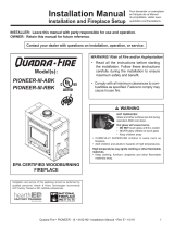 Quadrafire Pioneer III Wood Fireplace Installation guide