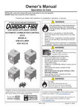 Quadrafire 4300 Millennium Wood Stove User manual