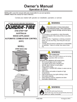 Quadrafire 5700 Step Top AU Wood Stove User manual