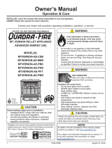 Quadrafire Mt. Vernon AE Pellet Stove User manual