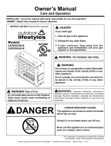 Heatilator CARODG36I/42I-B Models Owner's manual