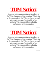 Triton Systems TDM Important information