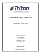 Triton Systems TDM Operating instructions