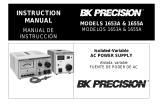 B&K Precision Model 1655A User manual