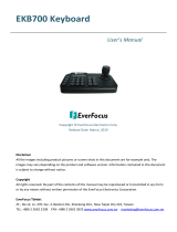 EverFocus EKB-700 User manual