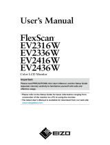 Eizo EV2416W User manual