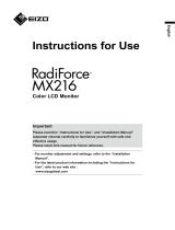 Eizo MX216 Owner's manual