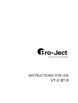 Pro-Ject Audio Systems VT-E BT User manual