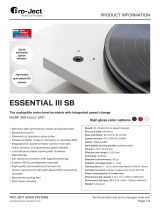 Pro-Ject Essential III SB Product information
