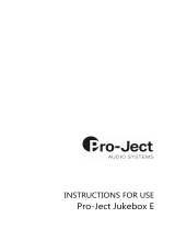 Pro-Ject Juke Box E HiFi Set User manual