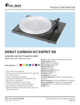 Pro-Ject Debut Carbon Esprit SB (DC) Product information