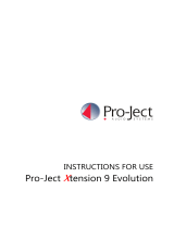 Pro-Ject Xtension 9 Evolution User manual