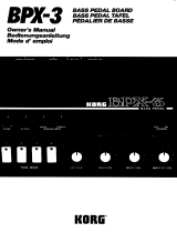 Korg BPX-3 Owner's manual