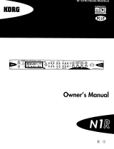 Korg N1R Owner's manual