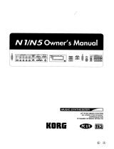 Korg N1 Owner's manual