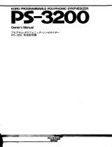 Korg PS-3200 Owner's manual