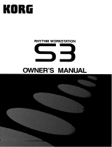 Korg S3 Owner's manual