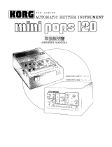 Korg MINI POPS 120 Owner's manual