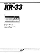 Korg KR-33 Owner's manual