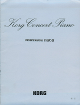 Korg C-15 Owner's manual