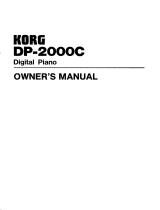 Korg DP-2000C Owner's manual
