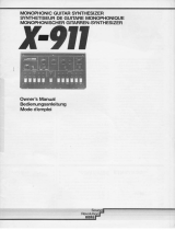 Korg X-911 Owner's manual