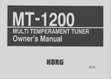 Korg MT-1200 Owner's manual
