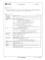TOA A-1706 AS Specification Data