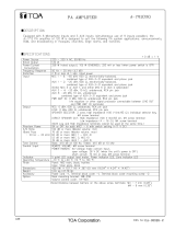 TOA A-1712 UK Specification Data