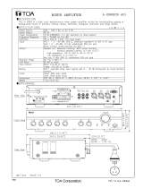 TOA A-2060 CE-AU Specification Data