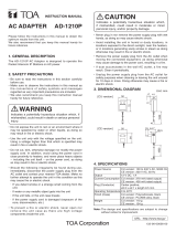 TOA AD-1210P CE User manual