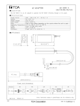 TOA AD-5000-2 AS/CN/ER/UK/US Specification Data