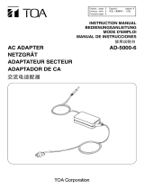 TOA AD-5000-6 AS/CN/ER/UK/US User manual