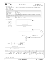 TOA AD-5000-6 AS/CN/ER/UK/US Specification Data