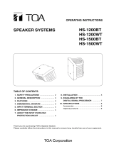 TOA Electronics HS-1500WT User manual