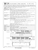 TOA DA-500F-HL CU Specification Data